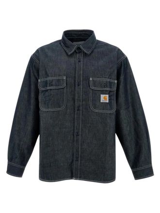 Carhartt Work in Progress Navy Blue Logo Shirt