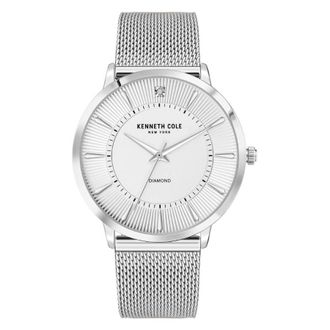 Kenneth Cole Diamond Quartz Silver Dial Mens Watch KCWGG2653004
