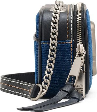 Marc Jacobs Womens Denim Chain Shoulder Bag Blue