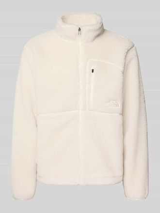 The North Face Regular Fit Teddyjacke mit Rei&szlig;verschluss in Offwhite, Gr&ouml;&szlig;e XXL