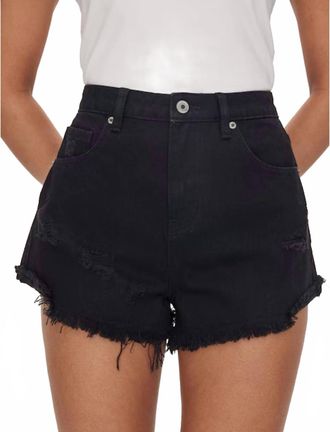 Kancan Baylee Denim Shorts In Black