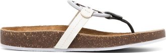 Tory Burch Miller thong-strap sandals - women - Leather/Rubber - 5 - Purple