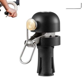 OEM 1 Unidad, Timbre Universal Para Bicicleta, Negro, 8 Mm, 25 Mm, Aleaci&oacute;n De Cobre + Pp, Tama&ntilde;o Compacto, No Ocupa Espacio En El Manillar