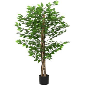 vidaXL Planta Ficus Artificial 788 Hojas 120 cm Verde Vidaxl