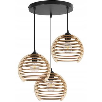 OEM L&aacute;mpara Colgante, L&aacute;mpara De Techo, Madera, Pantalla Led