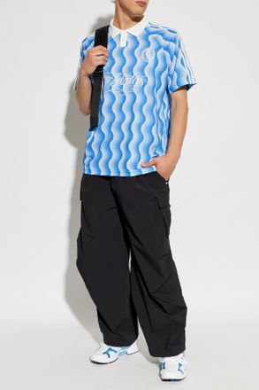 adidas Polo With Logo, Mens, Blue