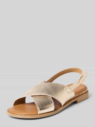 Tamaris Tamaris Sandalen aus echtem Leder in Gold, Gr&ouml;&szlig;e 38