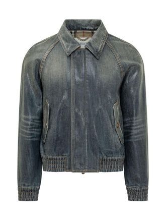 Burberry Midnight Blue Cotton Jackets