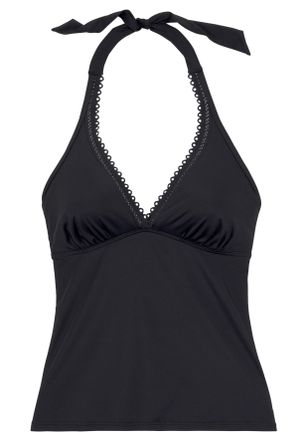 s.Oliver B&uuml;gel-Tankini-Top S.OLIVER Aiko, Damen, Gr. 36, Cup C, schwarz, Microfaser, Microfaser, Polyamid, unifarben, Bikini-Oberteile B&uuml;gel-Tankini-Top, mit H