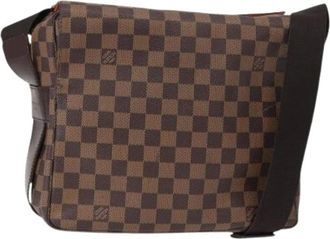 Louis Vuitton Pre-owned Cross Body Bags, female, Brown, Size: ONE SIZE Pre-owned Vintage Canvas Cross Body Bag