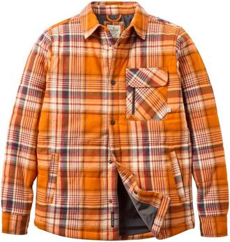 Passenger Taranaki Quilted Overshirt Freizeitjacke f&uuml;r Herren | orange
