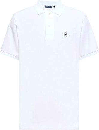 Psycho Bunny Classic Polo in White Men