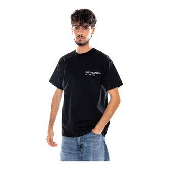 Carhartt Work in Progress Camiseta S/S Feather Progress - Tops - Hombre - Negro - XL