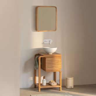 Sklum Conjunto De Mueble De Ba&ntilde;o En Madera De Teca Bradley Sklum
