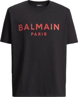 Balmain T-shirt With Balmain Paris Print