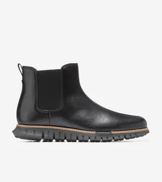 Cole Haan Mens ZER&Oslash;GRAND Remastered Waterproof Chelsea Boots - Black Size 10.5