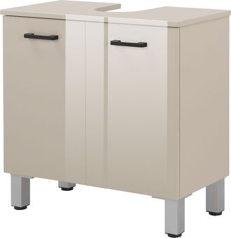 WELLTIME Waschbeckenunterschrank »Florenz,Breite 60cm, 2 Tür, 2 Fächer, mit Siphonausschnitt, MDF-Front« in verschiedenen Farben erhältlich, Badmöbel, Badschra