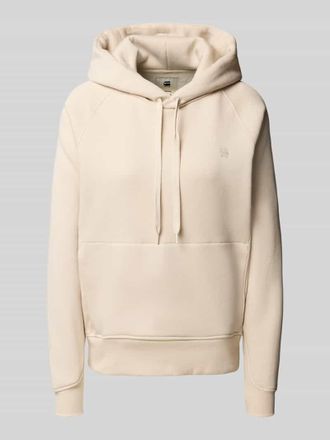 G-Star Hoodie mit Label-Stitching in Offwhite, Gr&ouml;&szlig;e XS