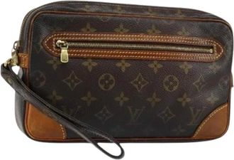 Louis Vuitton Pre-owned Clutches, female, Brown, Size: ONE SIZE Pre-owned Vintage Clutch Bag