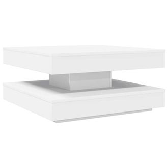 Berkfield Home Coffee Table 360-Degree Rotatable White 70x70x34.5 cm
