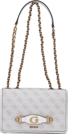 Guess Eco-Leren Flap Schoudertas - Dames - Schoudertassen - Beige - ONE Size - Tassen