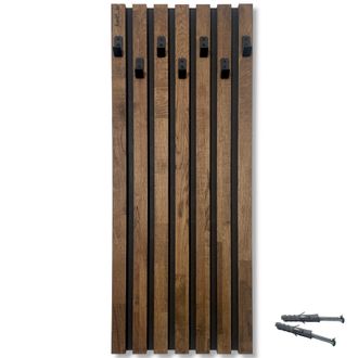 OEM Perchero De Madera Lamele De 98 Cm, M&oacute;dulo De 40 Cm, Color Marr&oacute;n