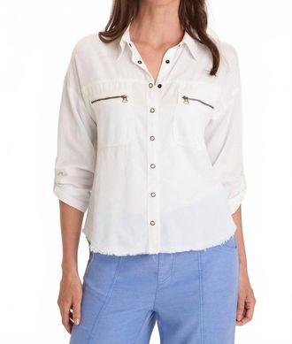 Xcvi Knapp Button Up Shirt In White