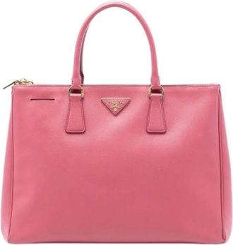 Prada Pre-owned Handbags, female, Pink, Size: ONE SIZE Pre-owned Leather Handbag