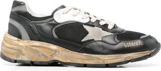 Golden Goose Distressed Mesh Leather Panel Sneakers