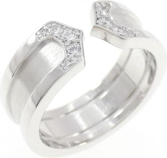 Cartier C2 White Gold (18K) Band Ring (Pre-Owned)