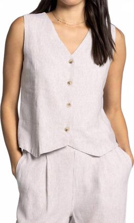 Thread & Supply Anastasia Vest In White Oak
