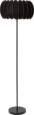 Lucide L&aacute;mpara de suelo de fieltro 1xE27, negro