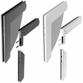 WINDHAGER Z8 Set di connettori angolari in Alluminio per Il Fissaggio di Porte e finestre a Telaio, Argento, 0,68 x 6 x 6 x 6 cm, 03538 - Windhager