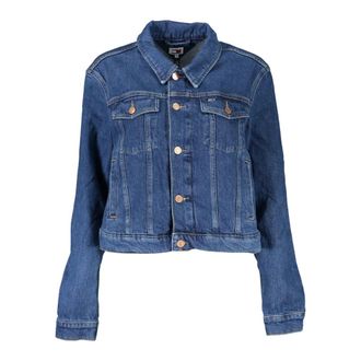 Tommy Hilfiger Denim Jackets, female, Blue, XS, Blue Denim Jacket with Long Sleeves