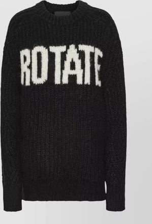 Rotate knitted logo sweater
