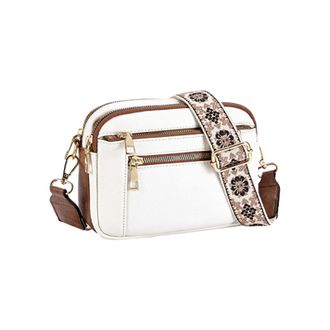 Generic Womens Shoulder Bag, PU Leather Shoulder Bag - Shoulder Handbags with Multiple Pockets and Adjustable Strap, Fashionable Shoulder Bag Made of PU Leath