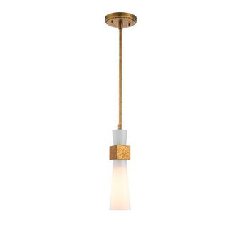 Netlighting Kristy Slim Pendant Ceiling Light Contemporary Distressed Gold 1x E27