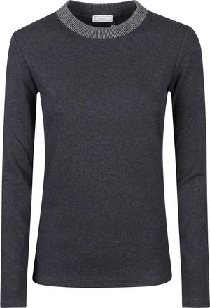 PESERICO Shirts - Dames - Ronde hals truien - Grijs - XL - Truien & Vesten