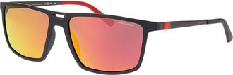 Jaguar 37630 Polarized 6100 Mens Sunglasses Black Size 59
