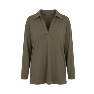 Pennyblack Polo Shirts, female, Green, Size: XL Piqu&eacute; Jersey Polo