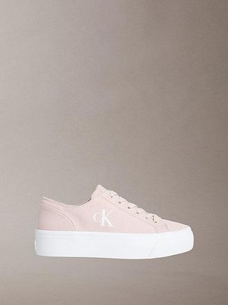 Calvin Klein Graz - Canvas Platform Logo Trainers