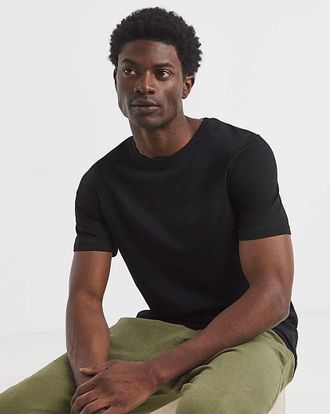 Jacamo Pure Cotton Crew Neck T-Shirt Long