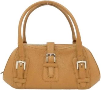 Loewe Pre-owned Handbags, female, Brown, Size: ONE SIZE Pre-owned Senda Calf Shoulder Bag