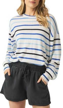 Splendid Finn Stripe Sweater in Blue Multi Stripe at Nordstrom Rack, Size X-Large