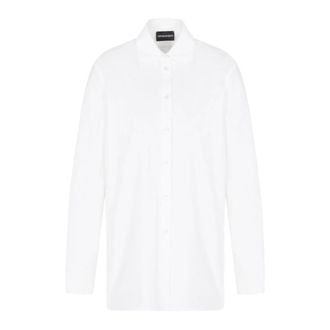 Emporio Armani Dames, Blouses & Shirts, Wit, Maat: XS Katoen