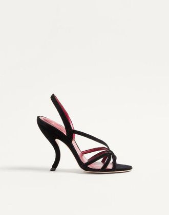 Valentino Garavani Fetishique Velvet Sandal 105Mm Wo
