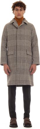 Tagliatore Salt & Pepper Prince of Wales Coat