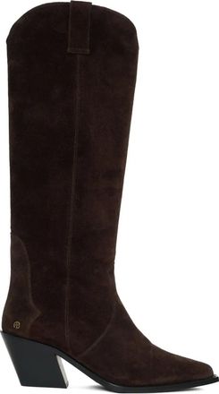 Anine Bing 70 mm Tania suède knielaarzen - Bruin