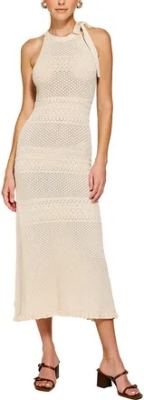 Line & Dot Azie Crochet Midi Dress
