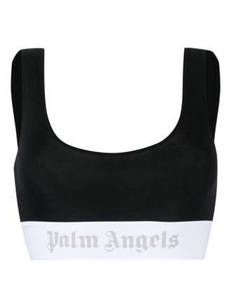 Palm Angels Reggiseno con ricamo - Nero
